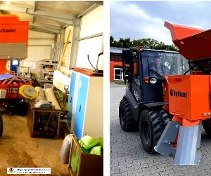 Árvízvédelmi zsáktöltő OPTIMAS "Finliner" oldalra kihordókanál