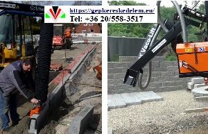 Térkövező gép traktorra, rakodógépre, Optimas Vacu-Lift H / P / D